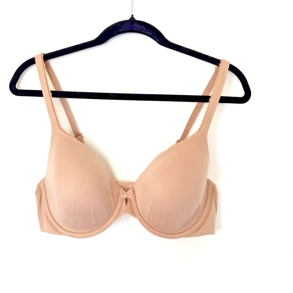 Victoria's Secret Women Bra 36C Beige Body By Victoria Perfect Shape T Shirt